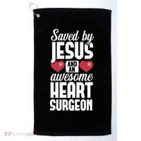 Open Heart Surgery Survivor Jesus Bypass Recovery Golf Towel thumb 0