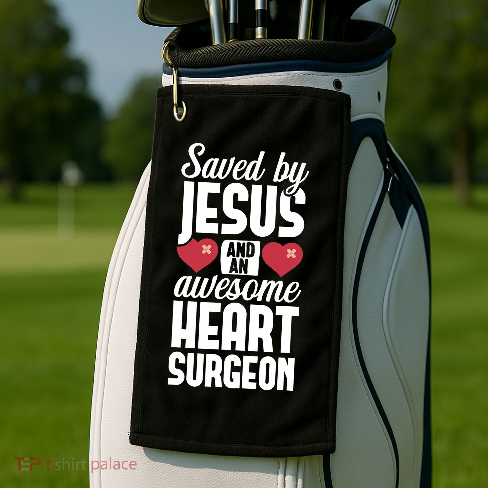 Open Heart Surgery Survivor Jesus Bypass Recovery Golf Towel