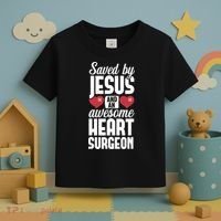 Open Heart Surgery Survivor Jesus Bypass Recovery Toddler T-Shirt thumb 3