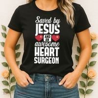 Open Heart Surgery Survivor Jesus Bypass Recovery Women's T-Shirt thumb 2