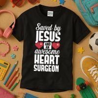 Open Heart Surgery Survivor Jesus Bypass Recovery Kids T-Shirt thumb 3