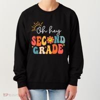 Oh Hey Second Grade Teacher Student 2nd Grade Back To School Women's Sweatshirt thumb 0