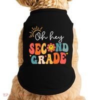 Oh Hey Second Grade Teacher Student 2nd Grade Back To School Doggie Tank thumb 0
