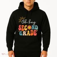 Oh Hey Second Grade Teacher Student 2nd Grade Back To School Hoodie thumb 2
