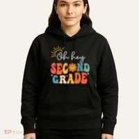 Oh Hey Second Grade Teacher Student 2nd Grade Back To School Hoodie thumb 5