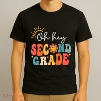 Oh Hey Second Grade Teacher Student 2nd Grade Back To School T-Shirt thumb 3