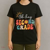 Oh Hey Second Grade Teacher Student 2nd Grade Back To School T-Shirt thumb 4