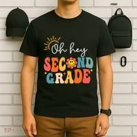 Oh Hey Second Grade Teacher Student 2nd Grade Back To School T-Shirt thumb 6