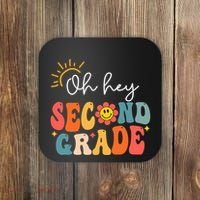 Oh Hey Second Grade Teacher Student 2nd Grade Back To School Coaster thumb 0