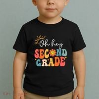 Oh Hey Second Grade Teacher Student 2nd Grade Back To School Toddler T-Shirt thumb 2