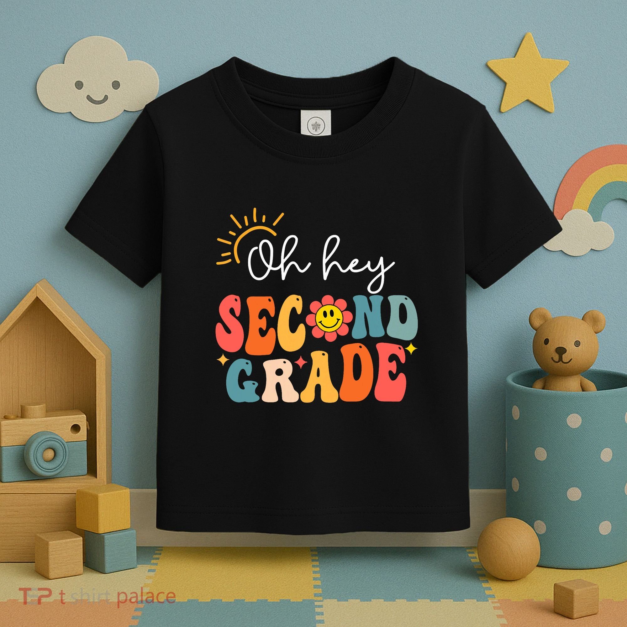 Oh Hey Second Grade Teacher Student 2nd Grade Back To School Toddler T-Shirt