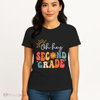 Oh Hey Second Grade Teacher Student 2nd Grade Back To School Women's T-Shirt thumb 4