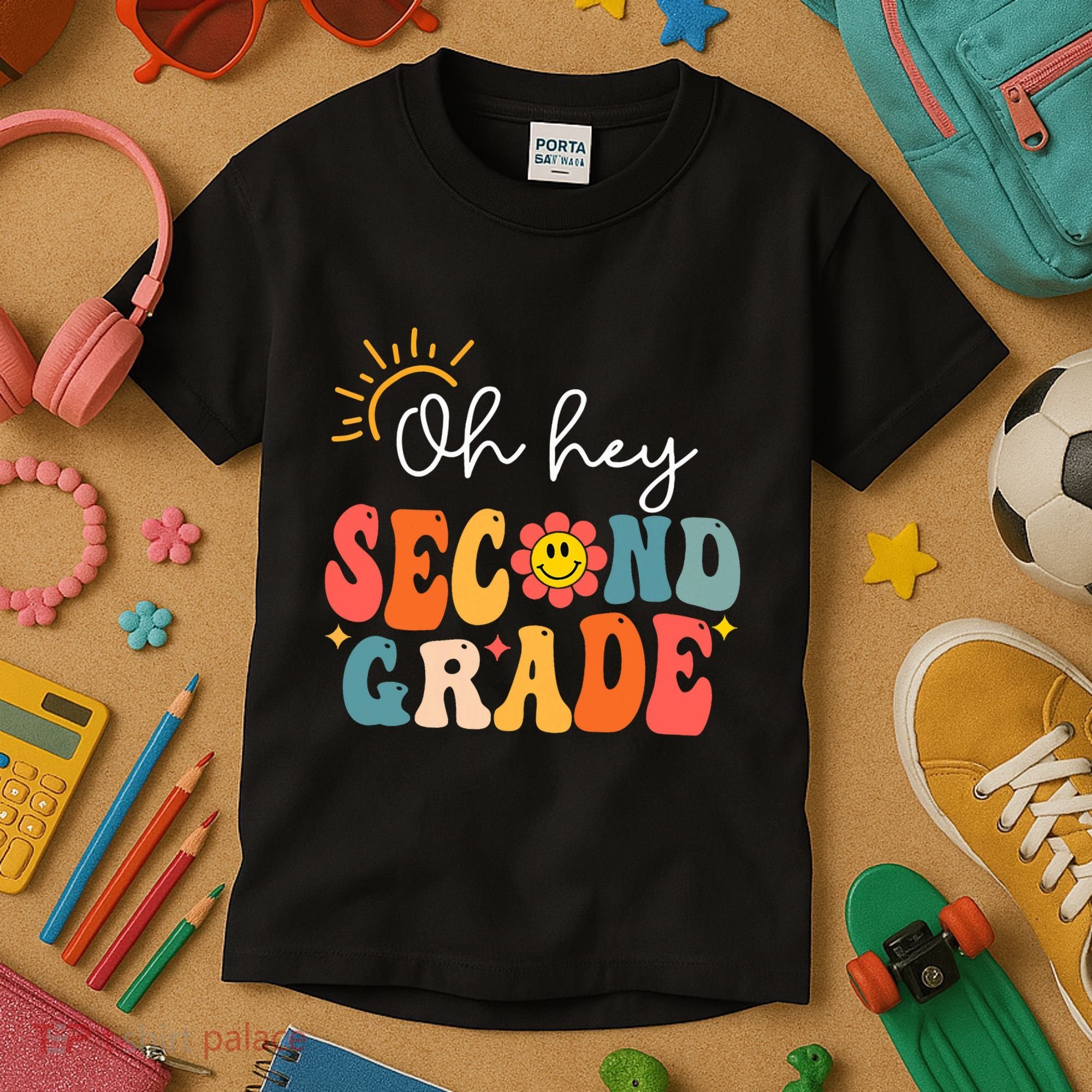 Oh Hey Second Grade Teacher Student 2nd Grade Back To School Kids T-Shirt
