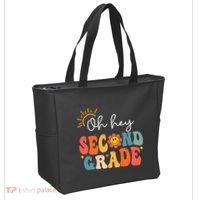 Oh Hey Second Grade Teacher Student 2nd Grade Back To School Tote Bag thumb 2