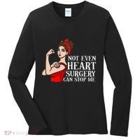 Open Heart Surgery Not Even Heart Surgery Can Stop Me Women's Long Sleeve Shirt thumb 0