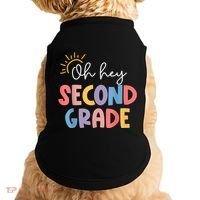 Oh Hey Second Grade 2nd Grade Doggie Tank thumb 0