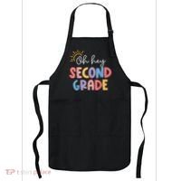 Oh Hey Second Grade 2nd Grade Apron thumb 0