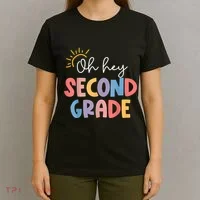 Oh Hey Second Grade 2nd Grade T-Shirt thumb 4