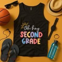 Oh Hey Second Grade 2nd Grade Tank Top thumb 4