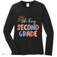 Oh Hey Second Grade 2nd Grade Women's Long Sleeve Shirt thumb 0