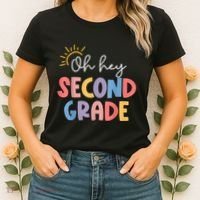 Oh Hey Second Grade 2nd Grade Women's T-Shirt thumb 2