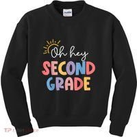Oh Hey Second Grade 2nd Grade Kids Sweatshirt thumb 0