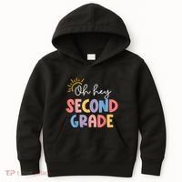 Oh Hey Second Grade 2nd Grade Kids Hoodie thumb 0