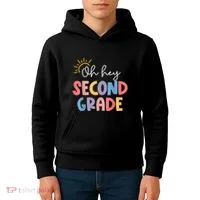 Oh Hey Second Grade 2nd Grade Kids Hoodie thumb 4