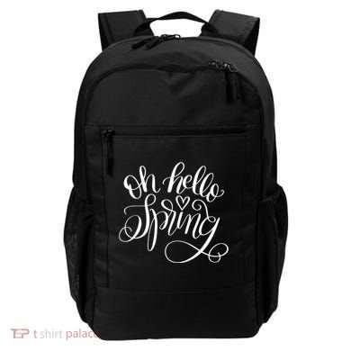 Oh Hello Spring Quote Backpack