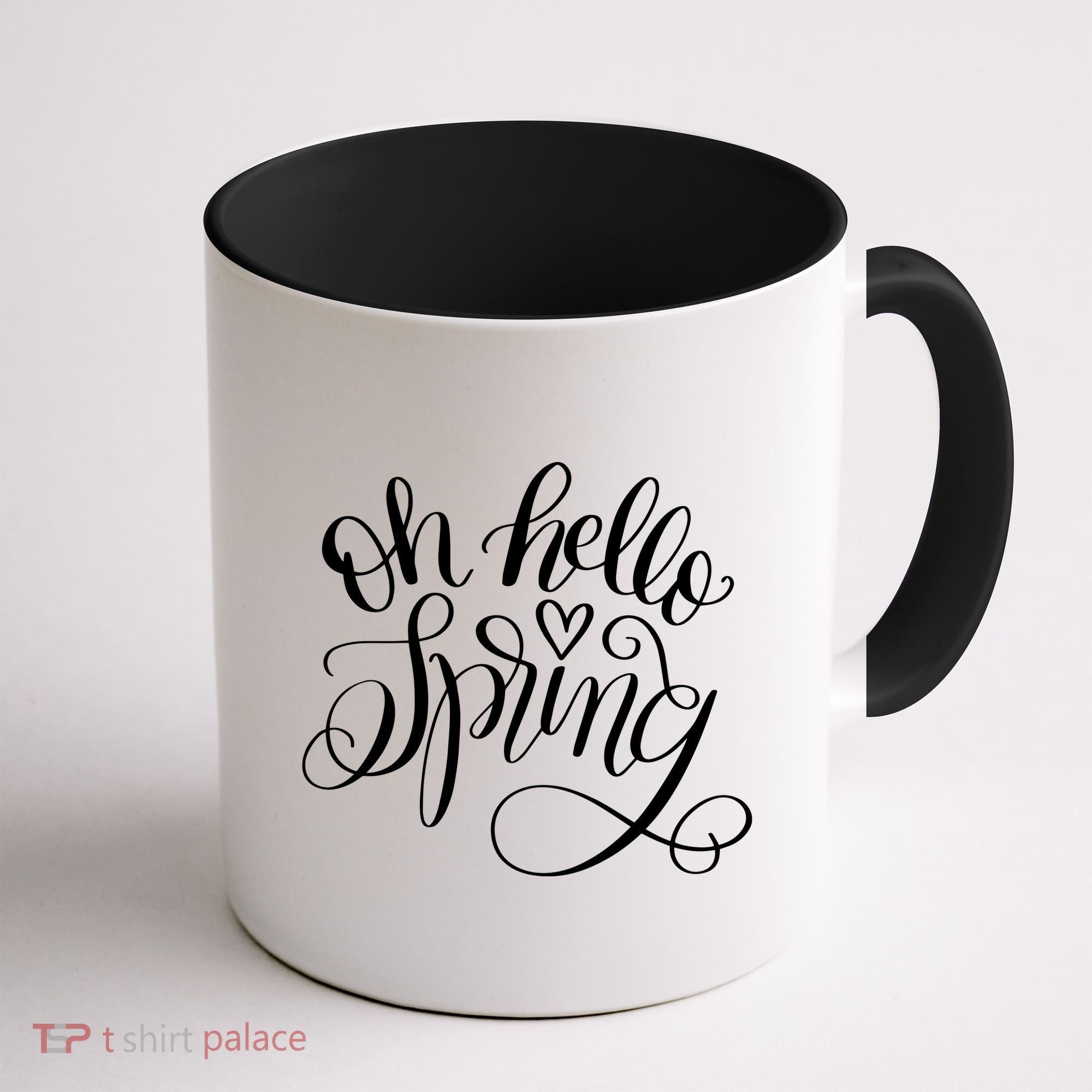 Oh Hello Spring Quote Coffee Mug