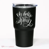 Oh Hello Spring Quote Tumbler thumb 0