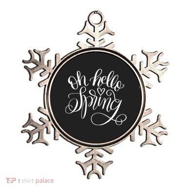 Oh Hello Spring Quote Ornament