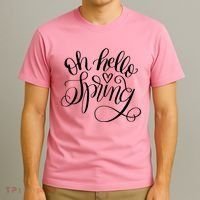 Oh Hello Spring Quote T-Shirt thumb 3