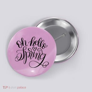 Oh Hello Spring Quote Button