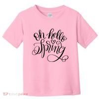 Oh Hello Spring Quote Toddler T-Shirt thumb 0