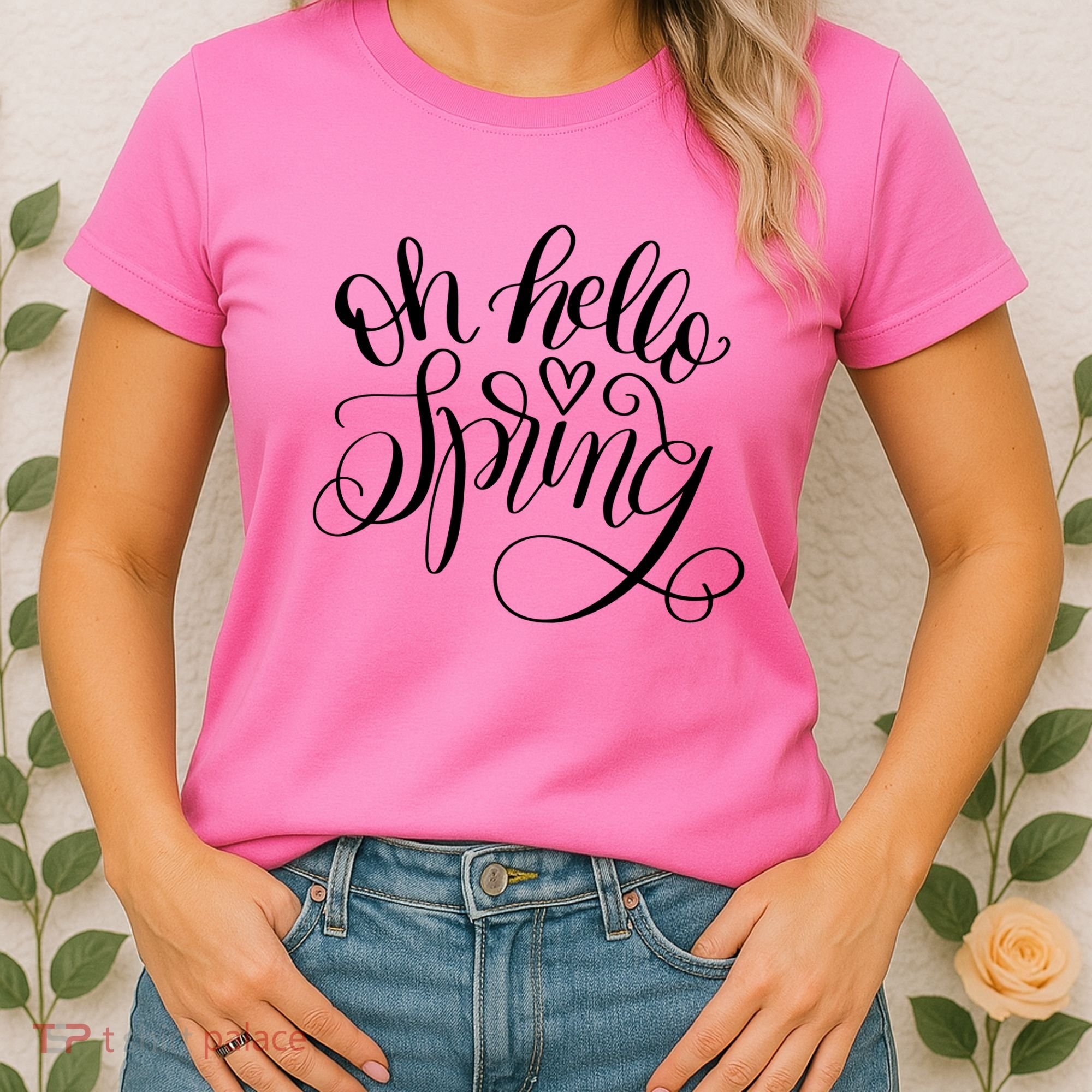 Oh Hello Spring Quote Women's T-Shirt