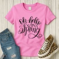 Oh Hello Spring Quote Women's T-Shirt thumb 3