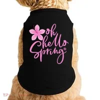 Oh Hello Spring Cute Doggie Tank thumb 0