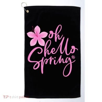 Oh Hello Spring Cute Golf Towel