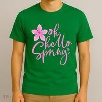Oh Hello Spring Cute T-Shirt thumb 3