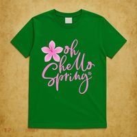 Oh Hello Spring Cute T-Shirt thumb 5