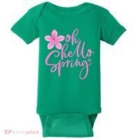 Oh Hello Spring Cute Baby Bodysuit thumb 0