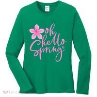 Oh Hello Spring Cute Women's Long Sleeve Shirt thumb 0
