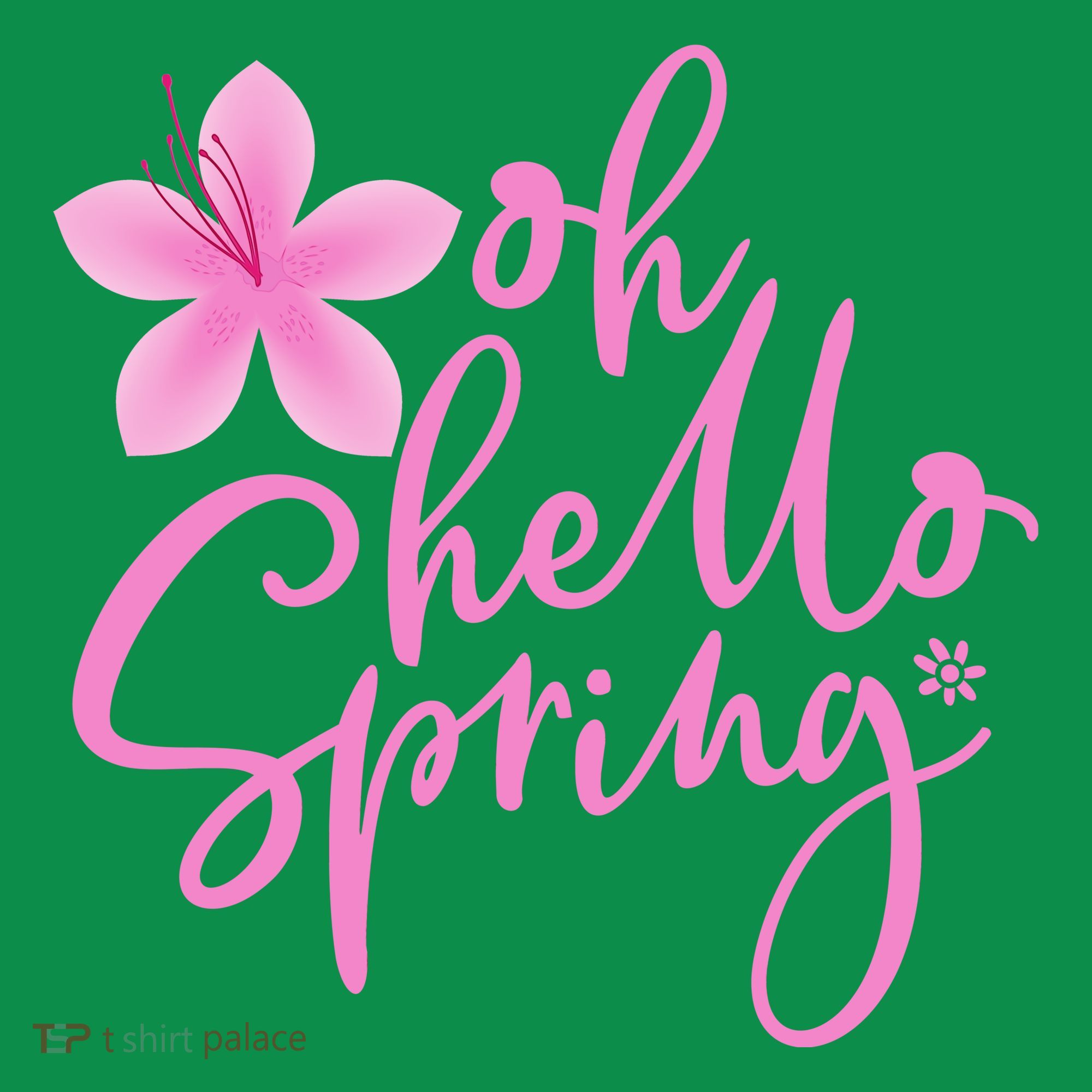 Oh Hello Spring Cute Women's Long Sleeve Shirt
