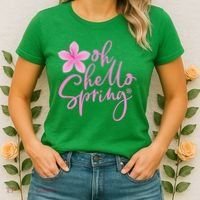 Oh Hello Spring Cute Women's T-Shirt thumb 2