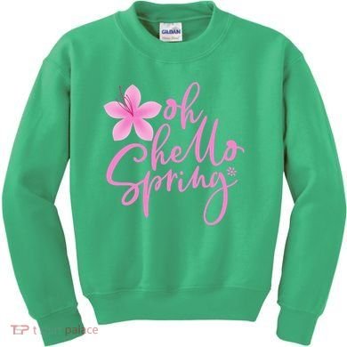 Oh Hello Spring Cute Kids Sweatshirt