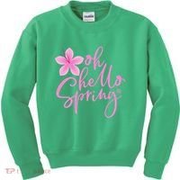 Oh Hello Spring Cute Kids Sweatshirt thumb 0