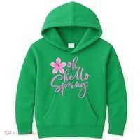 Oh Hello Spring Cute Kids Hoodie thumb 0