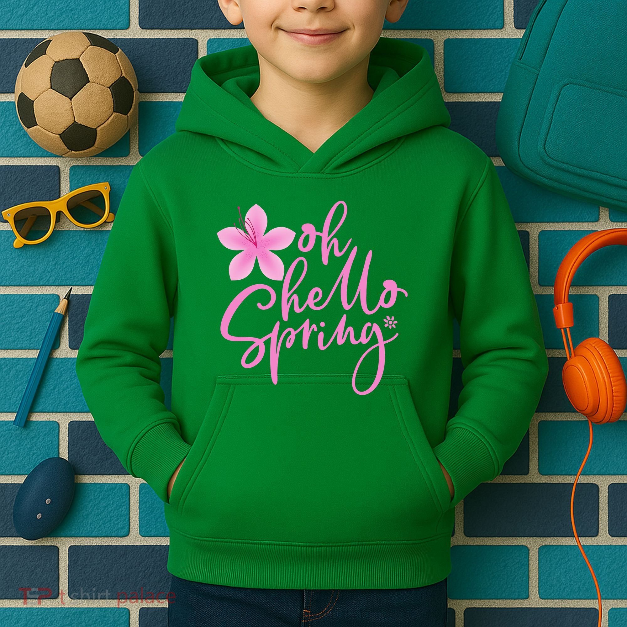 Oh Hello Spring Cute Kids Hoodie