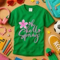 Oh Hello Spring Cute Kids T-Shirt thumb 3